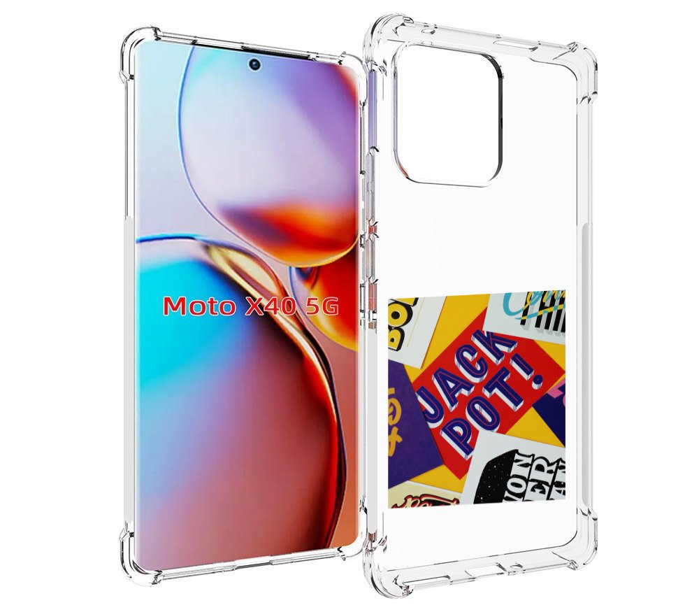 

Чехол MyPads джекпот для Motorola Moto X40, Прозрачный, Tocco