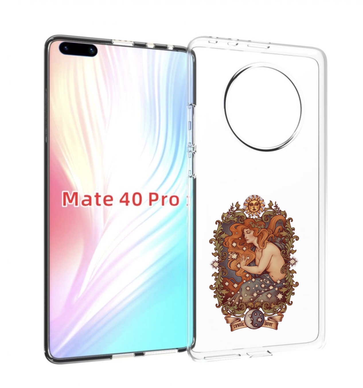 Чехол MyPads звездная девушка абстракция для Huawei Mate 40 Pro (NOH-NX9)