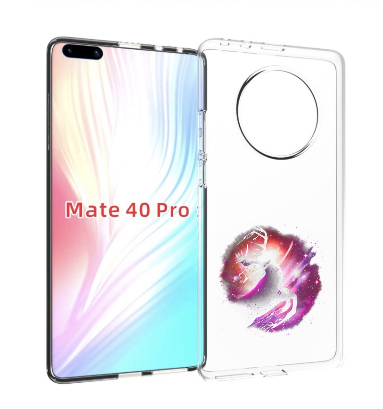 Чехол MyPads звездный олень для Huawei Mate 40 Pro (NOH-NX9)