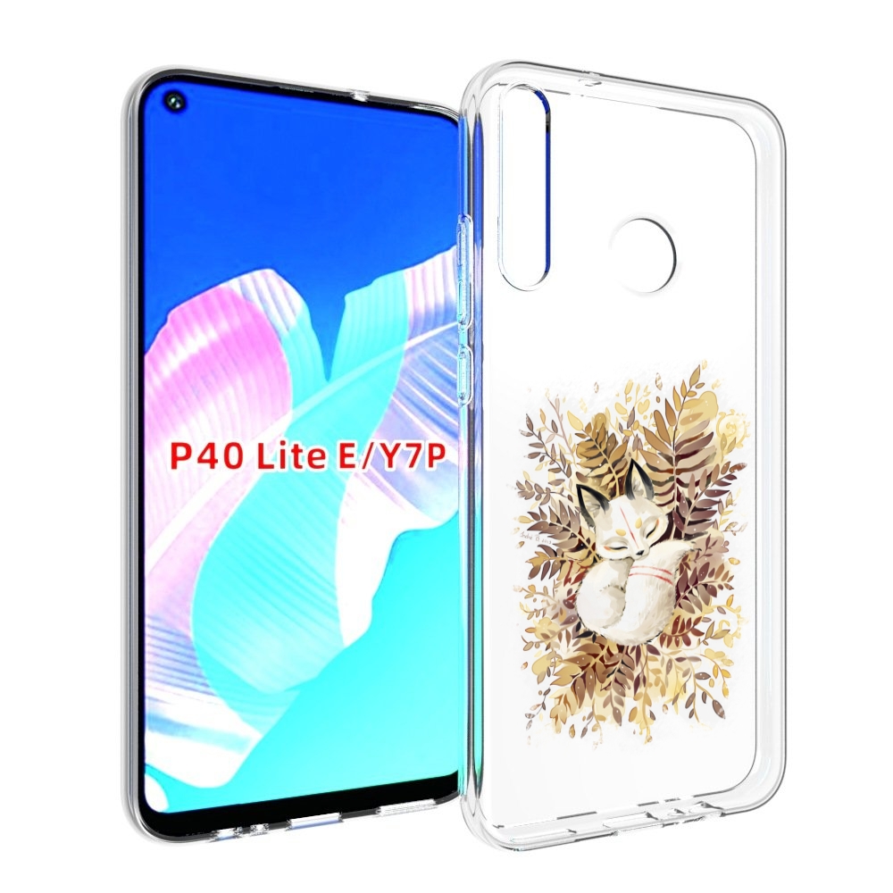 

Чехол бампер MyPads лисенок в траве для Huawei P40 Lite E, Прозрачный, Tocco