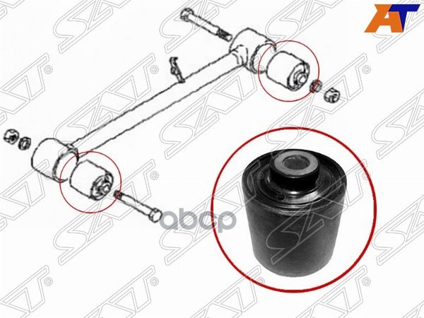 

SAT ST-46213-65D01 Сайлентблок заднего нижнего продольного рычага SUZUKI GRAND VITARA/ESCU