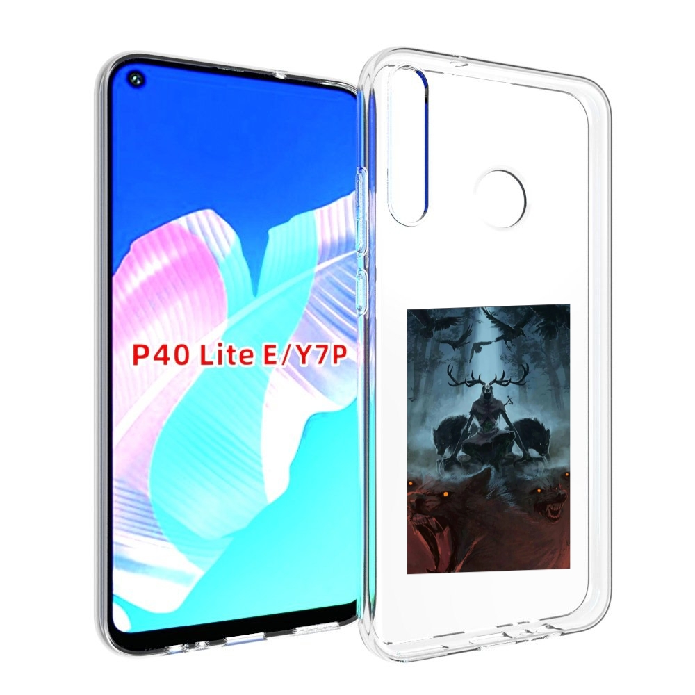 

Чехол бампер MyPads лось демон для Huawei P40 Lite E, Прозрачный, Tocco