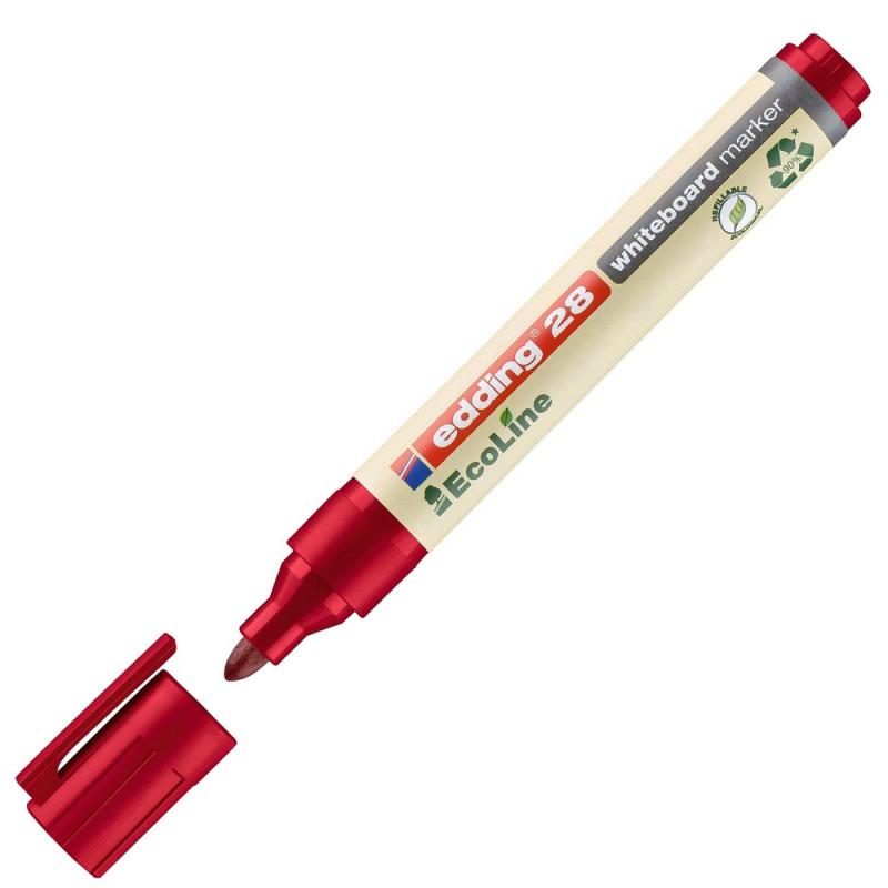 

Маркер для досок EDDING 28/2 Ecoline, 1,5-3 мм, красный, (2шт.)