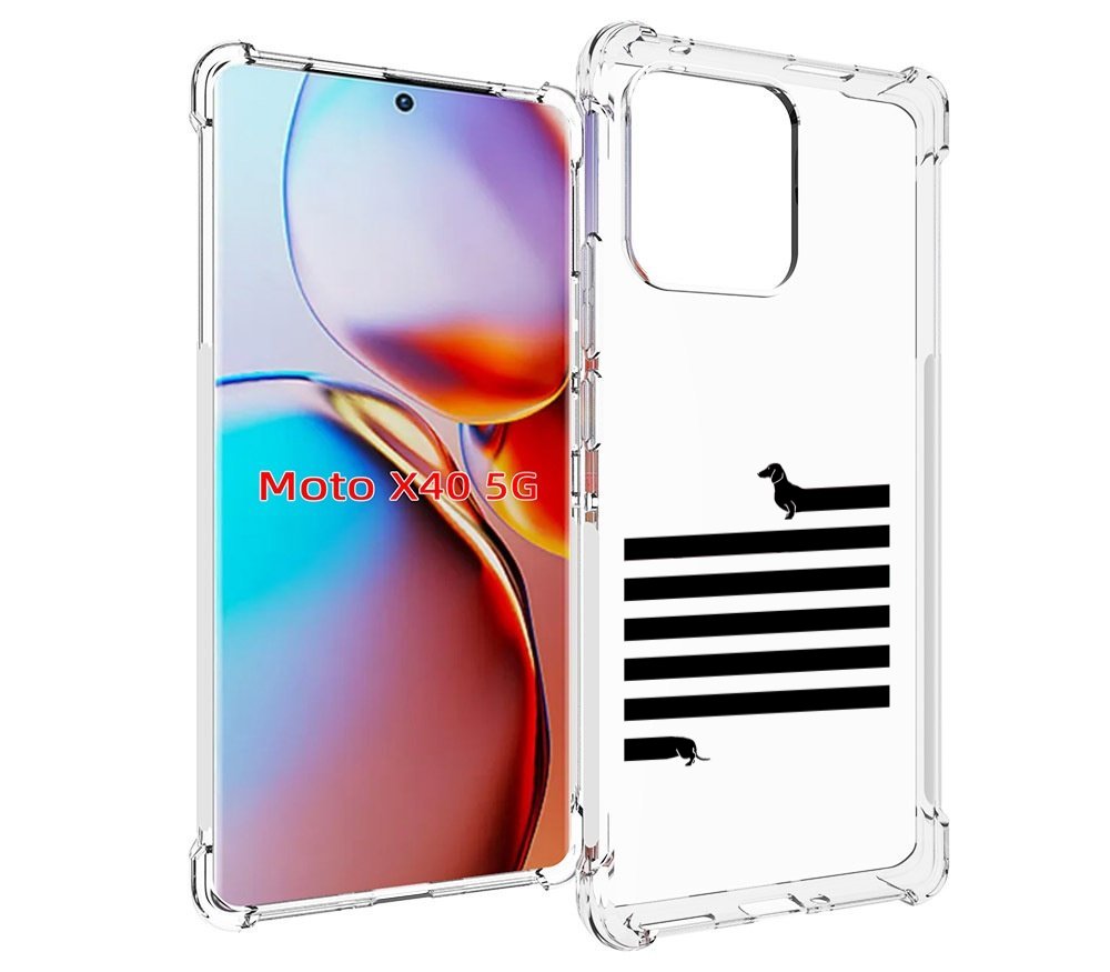 

Чехол MyPads длинная-такса для Motorola Moto X40, Прозрачный, Tocco