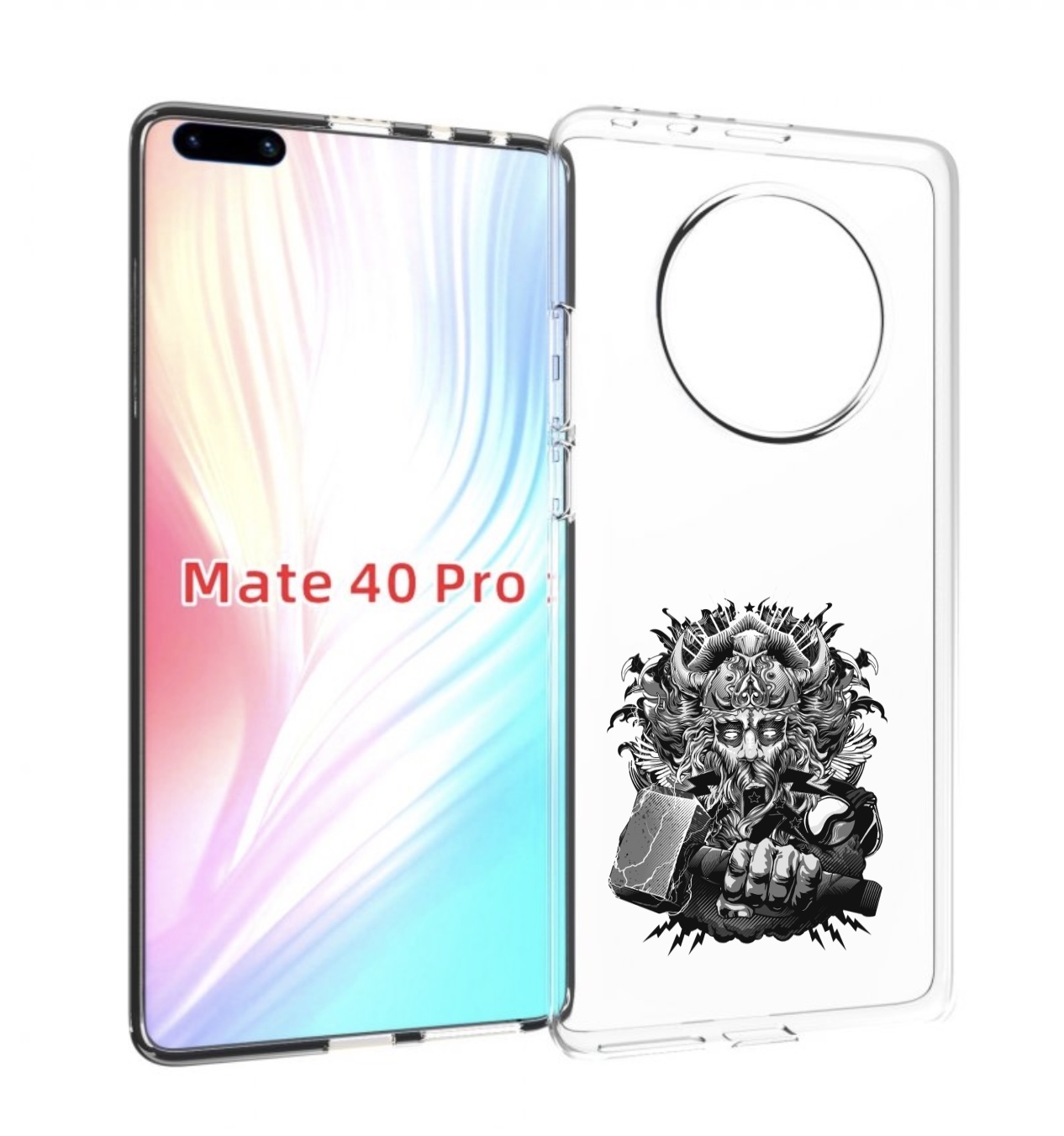 

Чехол MyPads злой тор для Huawei Mate 40 Pro (NOH-NX9), Прозрачный, Tocco