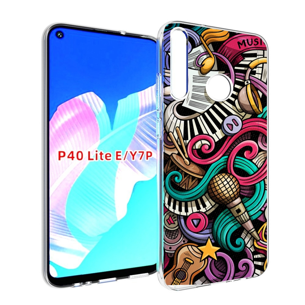 

Чехол бампер MyPads любимая-музыка для Huawei P40 Lite E, Прозрачный, Tocco