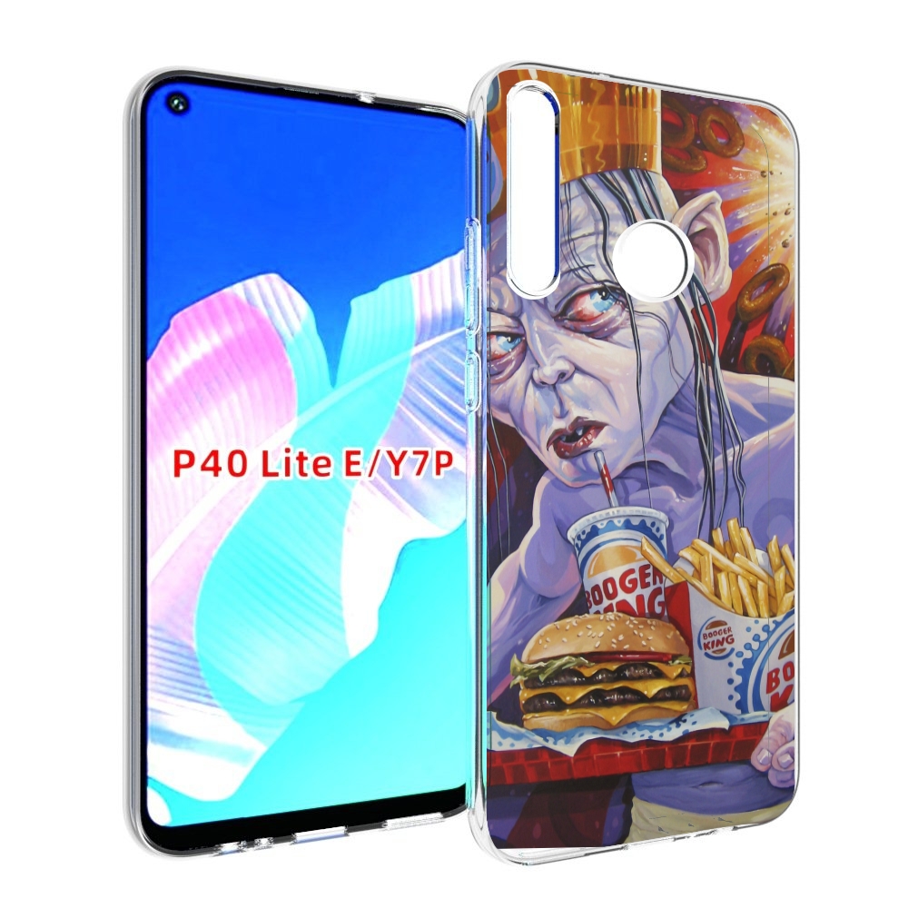

Чехол бампер MyPads любитель бургер кинга для Huawei P40 Lite E, Прозрачный, Tocco