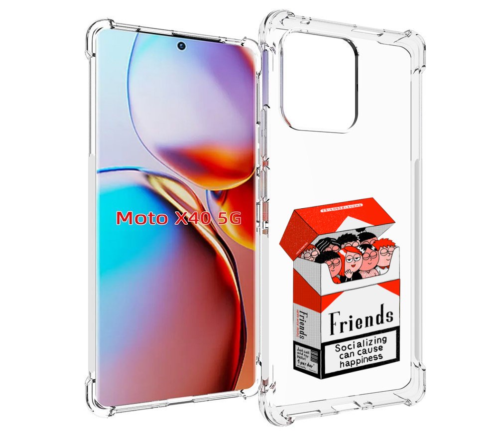 

Чехол MyPads друзья для Motorola Moto X40, Прозрачный, Tocco