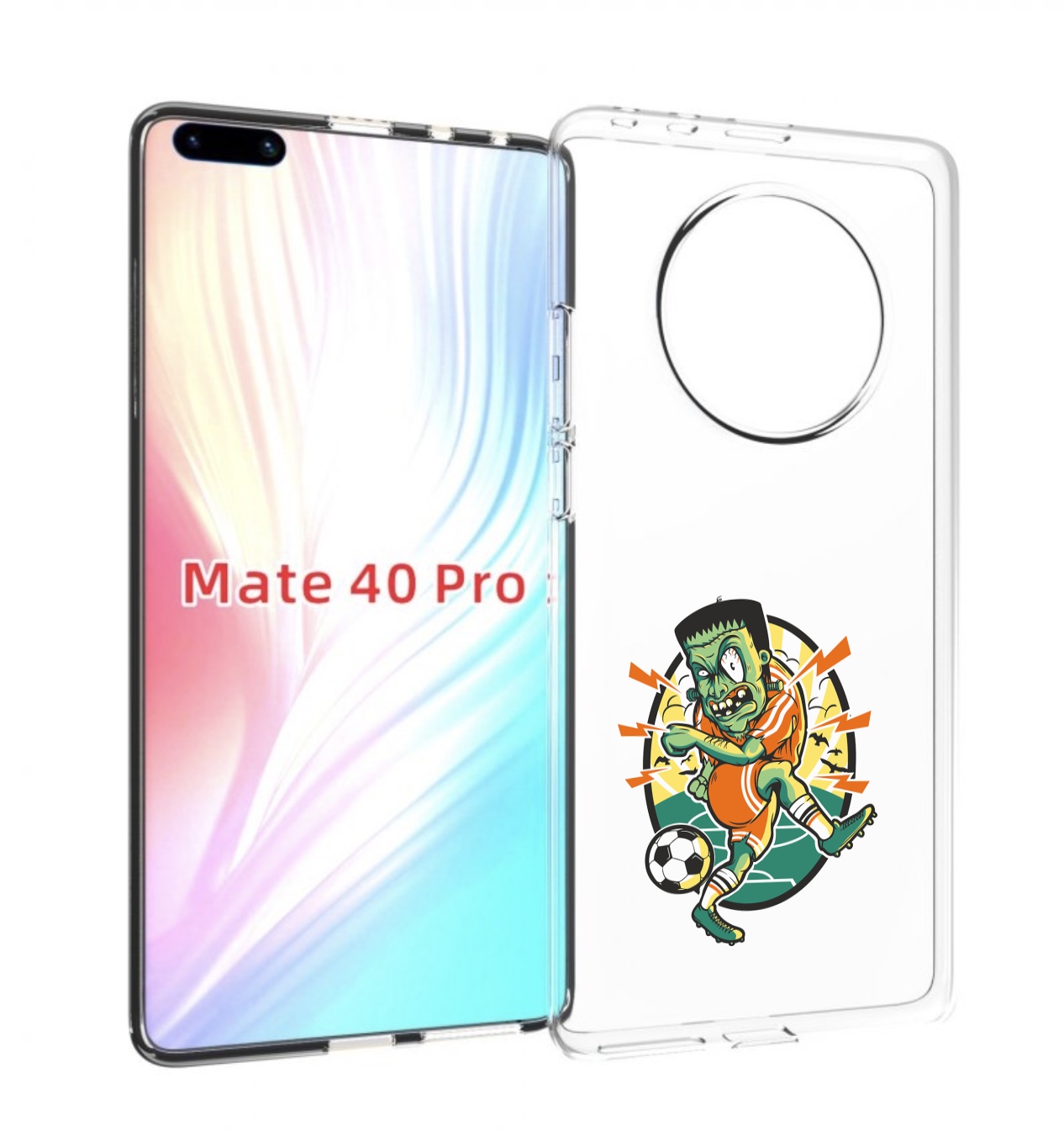 

Чехол MyPads зомби футболист для Huawei Mate 40 Pro (NOH-NX9), Прозрачный, Tocco