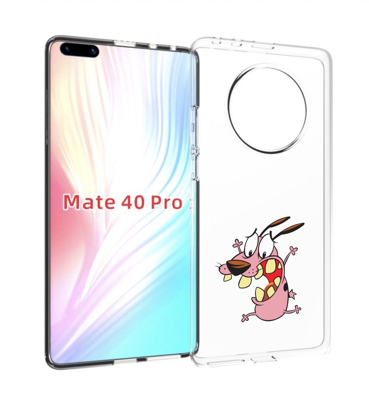 

Чехол MyPads зубастый бобик для Huawei Mate 40 Pro (NOH-NX9), Прозрачный, Tocco