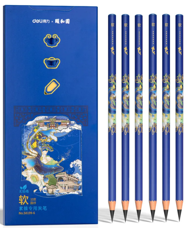 

Карандаш ч/г Deli 58199-2 Summer Palace (10шт)