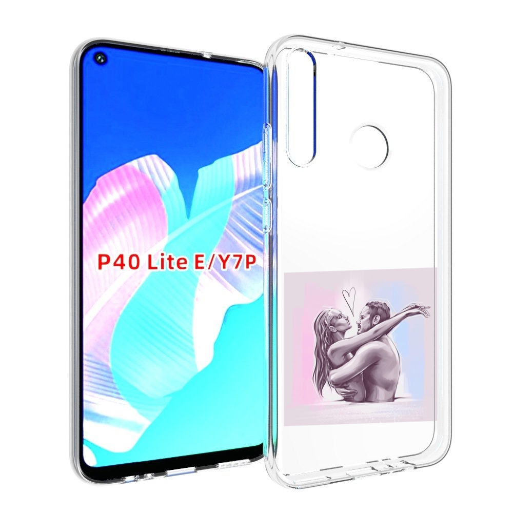 

Чехол бампер MyPads любовные-тела для Huawei P40 Lite E, Прозрачный, Tocco