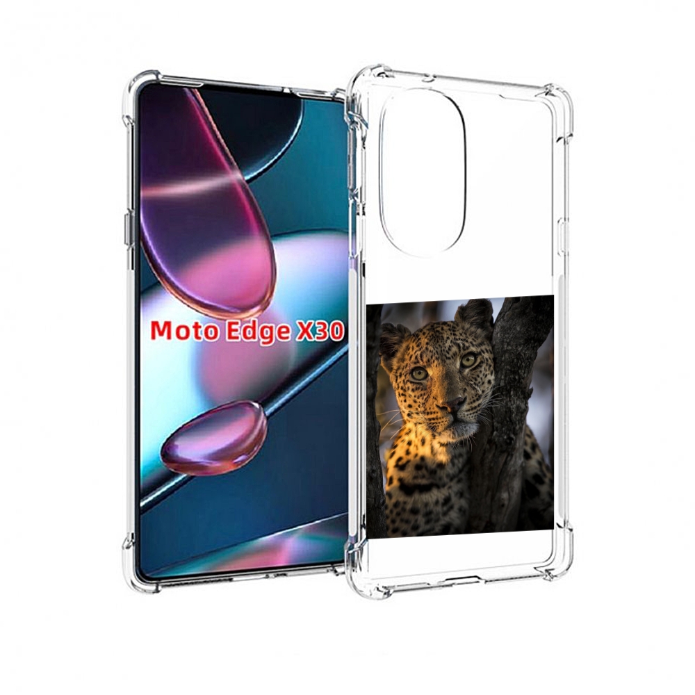 

Чехол MyPads Леопард для Motorola Moto Edge X30, Прозрачный, Tocco