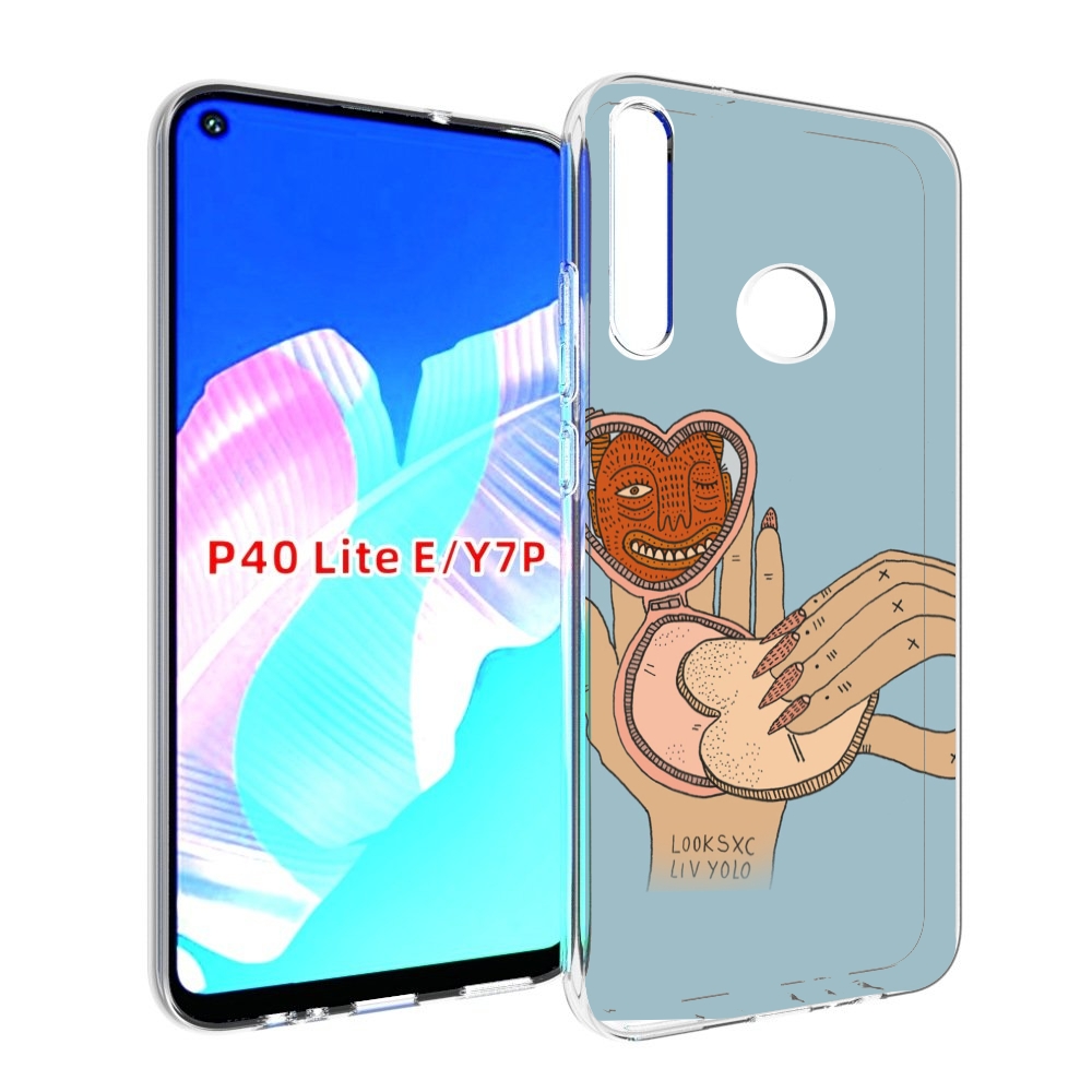 

Чехол бампер MyPads макияж картинка женский для Huawei P40 Lite, Прозрачный, Tocco