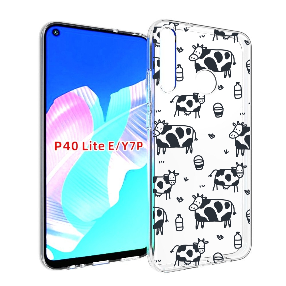 

Чехол бампер MyPads маленькие-коровки для Huawei P40 Lite E, Прозрачный, Tocco