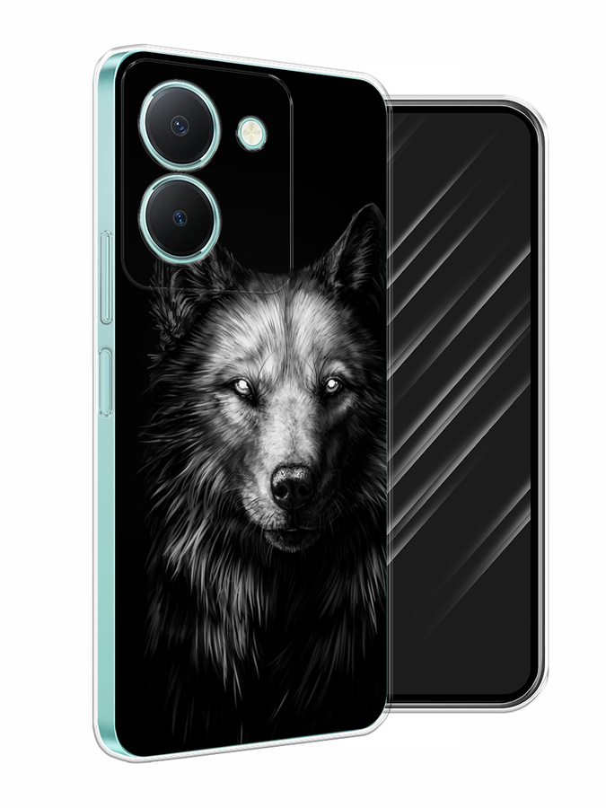 

Чехол Awog на Vivo Y36 "Волк черно белый", Серый;бежевый;белый, 268950-1