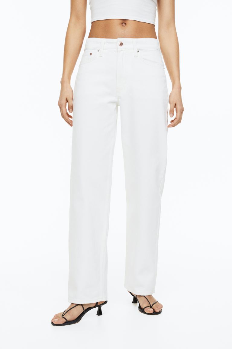

Джинсы женские H&M 1113296011 белые 38 EU (доставка из-за рубежа), Белый, 1113296011