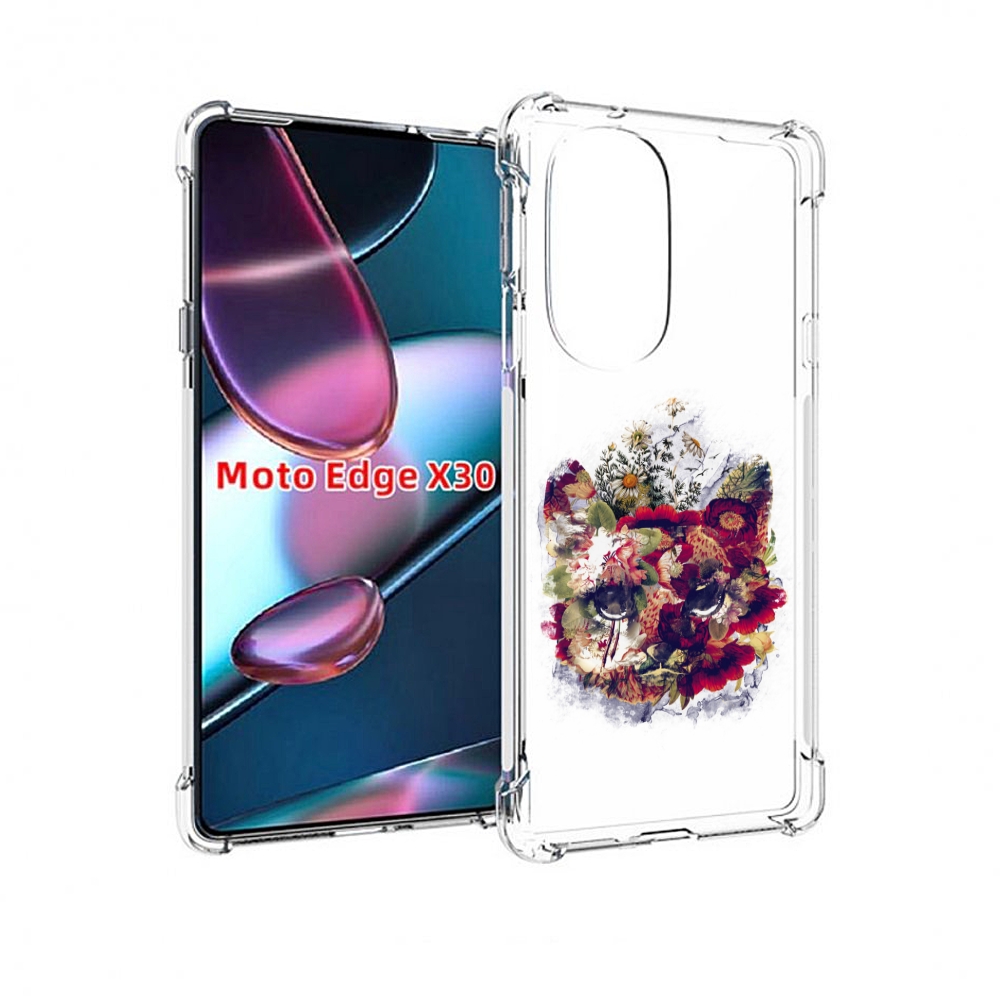 

Чехол MyPads Лиса в цветах-2 для Motorola Moto Edge X30, Прозрачный, Tocco
