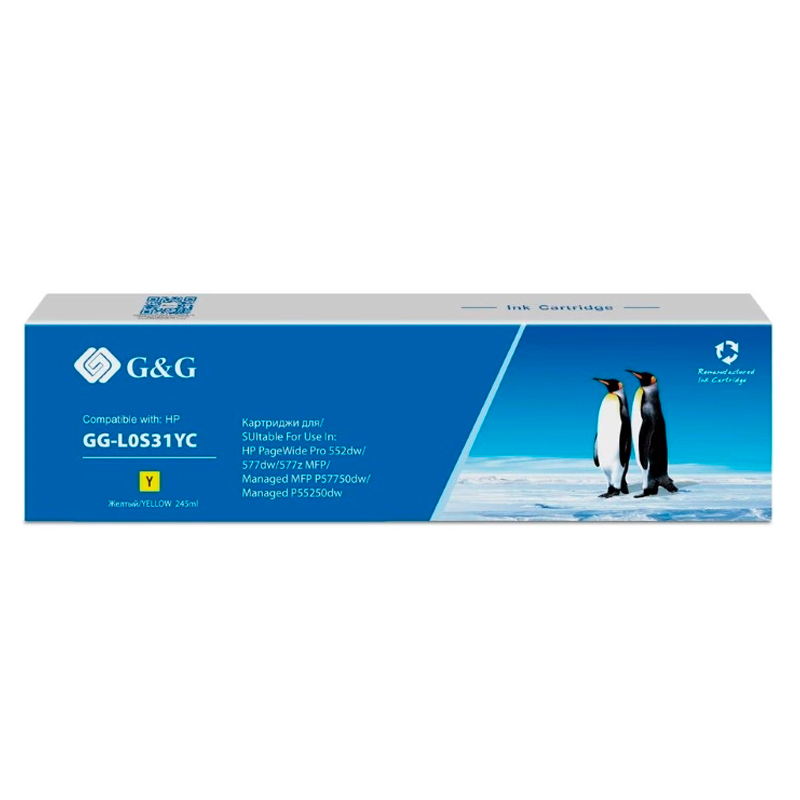 

Картридж для струйного принтера G&G (GG-L0S31YC) желтый, совместимый