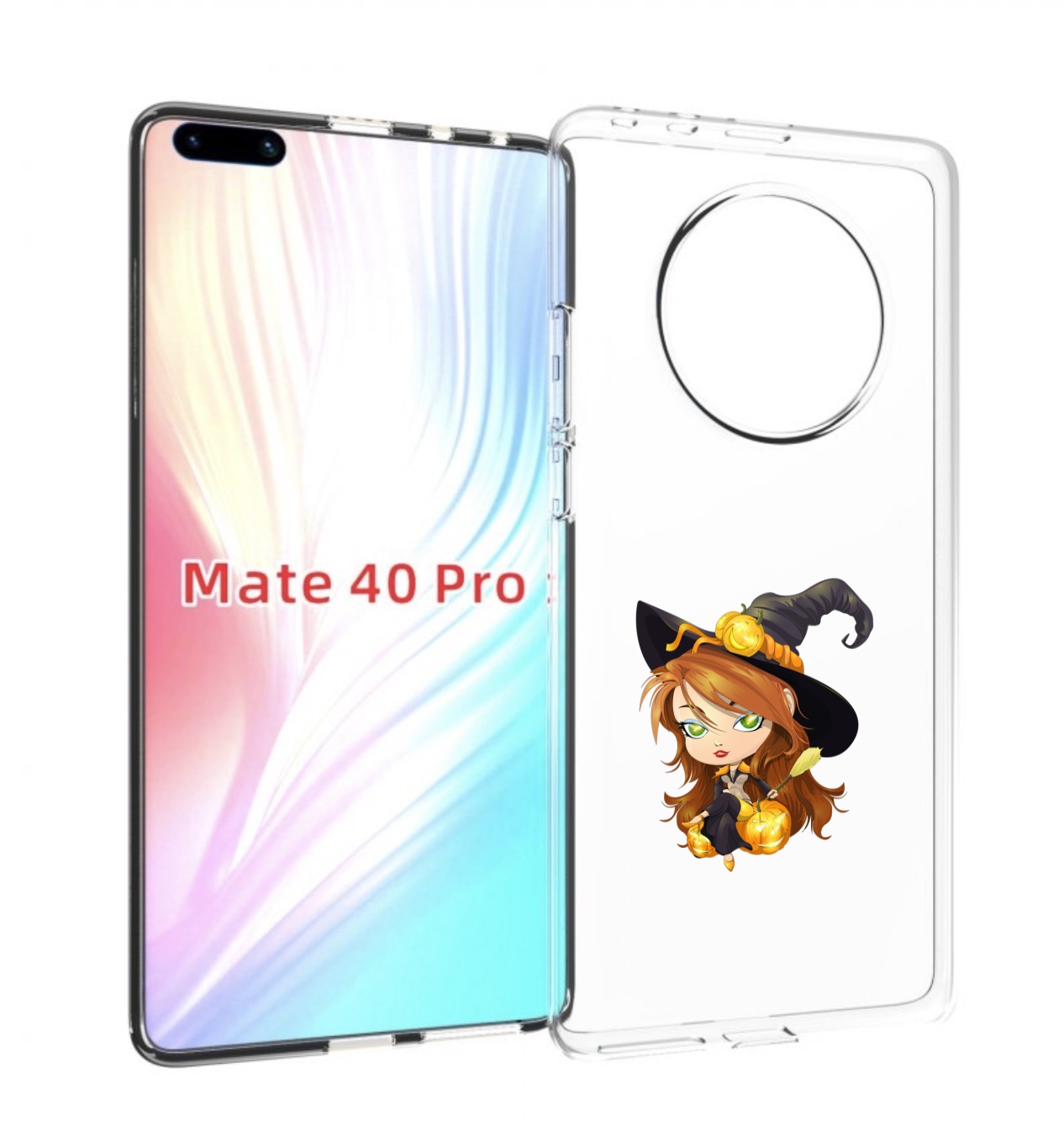 

Чехол MyPads Ведьмочка для Huawei Mate 40 Pro (NOH-NX9), Прозрачный, Tocco