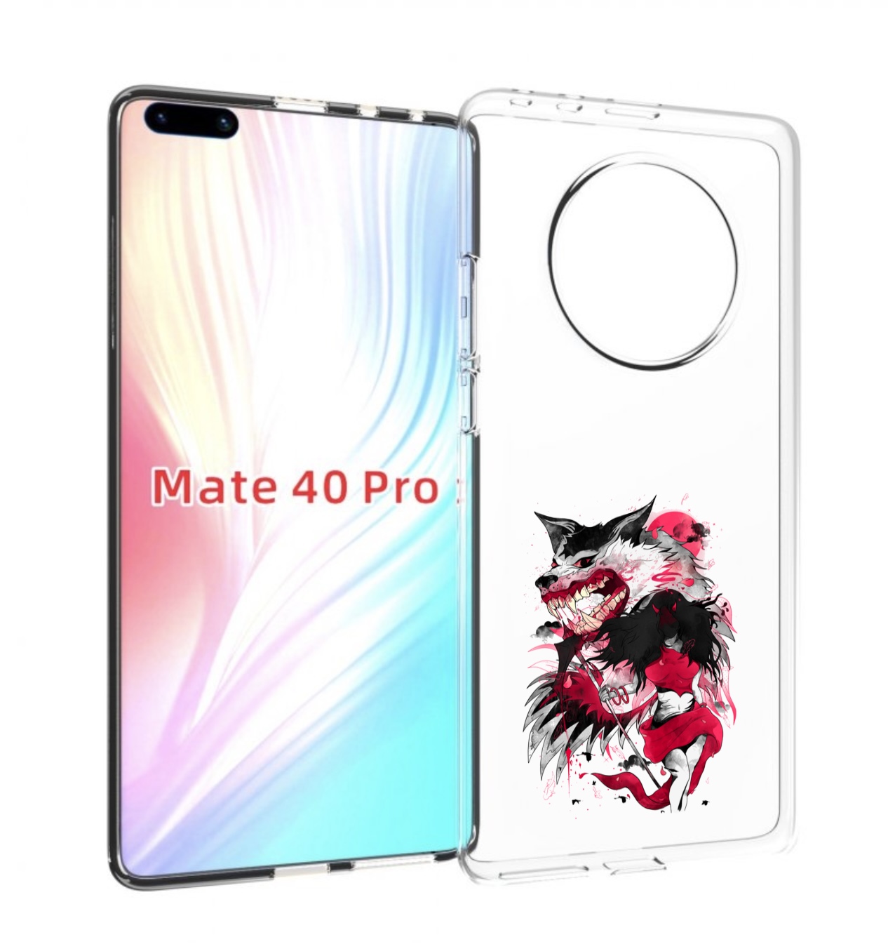 

Чехол MyPads красная шапочка для Huawei Mate 40 Pro (NOH-NX9), Прозрачный, Tocco