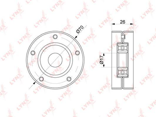 

Ролик Натяжного Механизма / Приводной Pb-5341 Lynxauto Pb5341