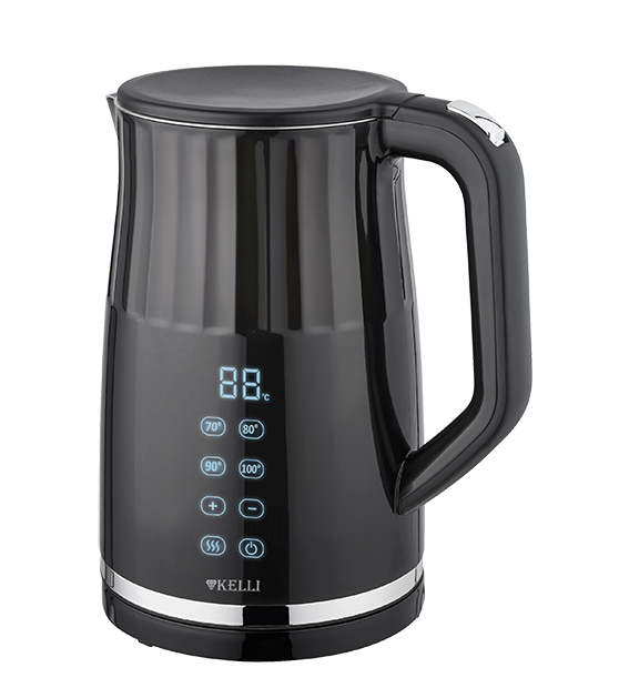 Чайник электрический KELLI KL-1379 1.8 л черный чайник металлический bekker bk s641 3 л