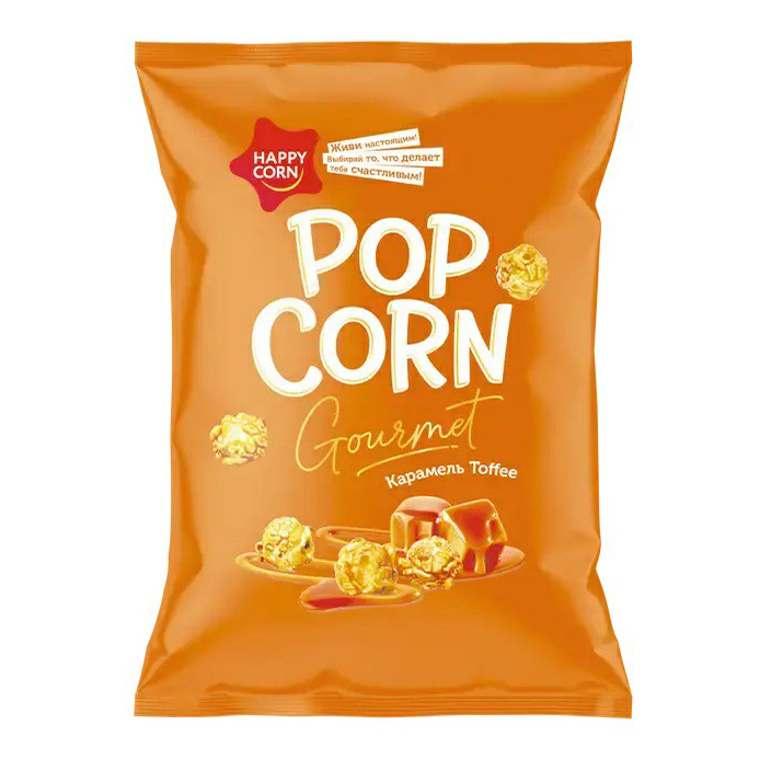 Попкорн Happy Corn Gourmet Карамель Toffee 140 г