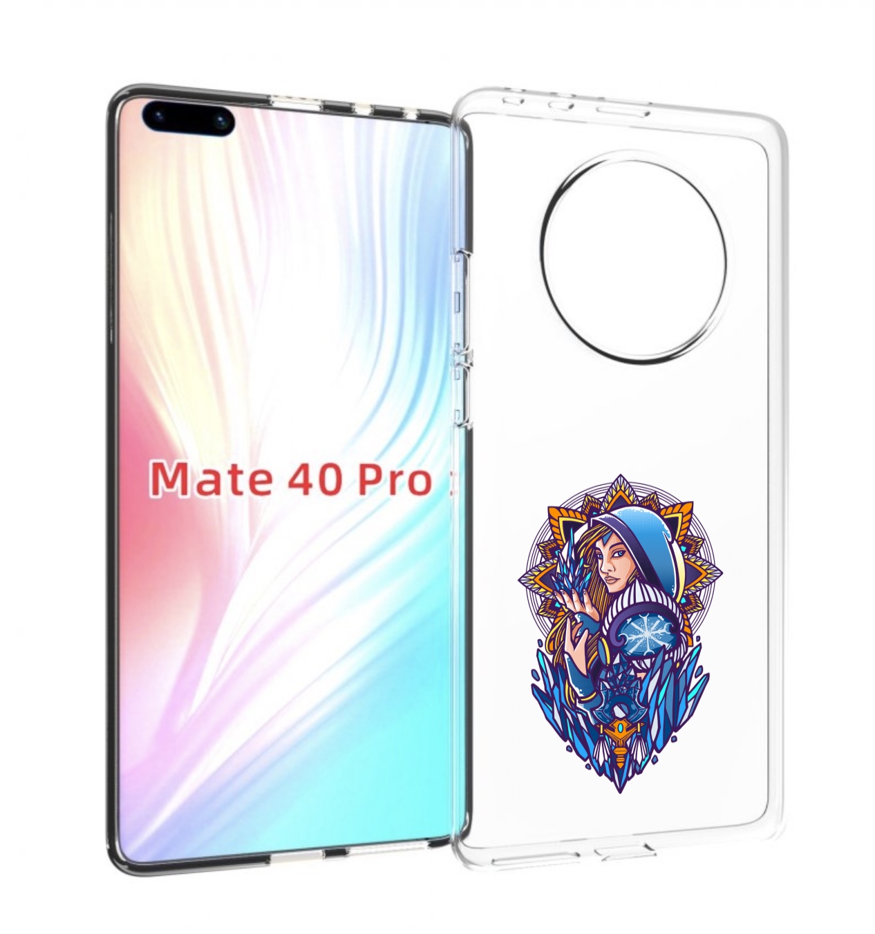 

Чехол MyPads кристал мейден дота 2 для Huawei Mate 40 Pro (NOH-NX9), Прозрачный, Tocco