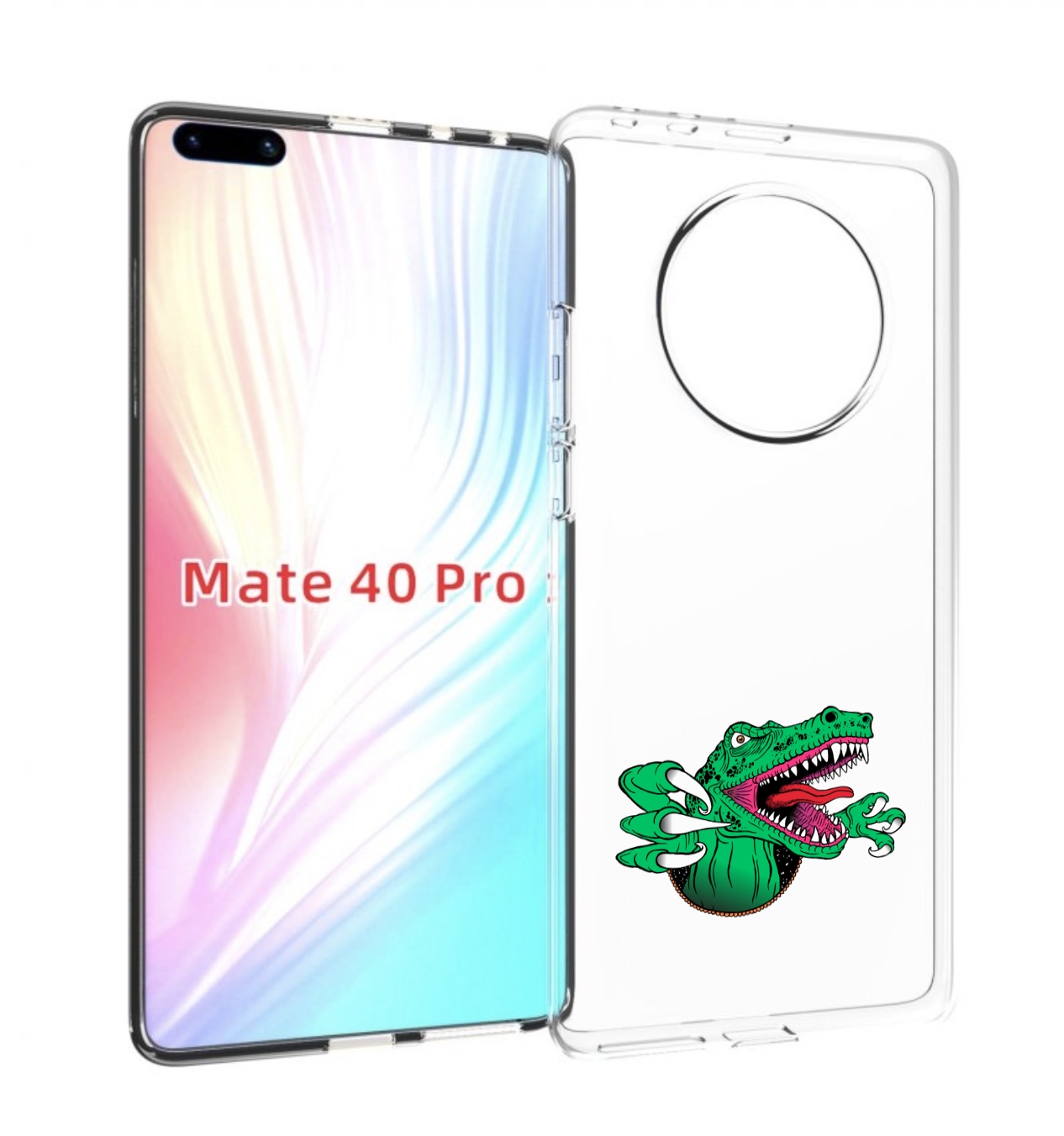 

Чехол MyPads крокодил для Huawei Mate 40 Pro (NOH-NX9), Прозрачный, Tocco