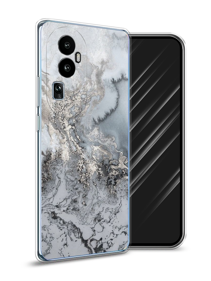 

Чехол Awog на Oppo Reno 10 "Морозная лавина серая", Серый;серебристый, 2514550-1