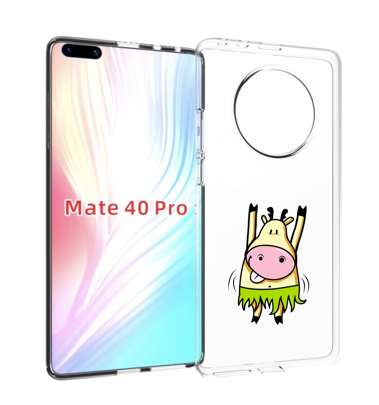 

Чехол MyPads Веселая корова для Huawei Mate 40 Pro (NOH-NX9), Прозрачный, Tocco