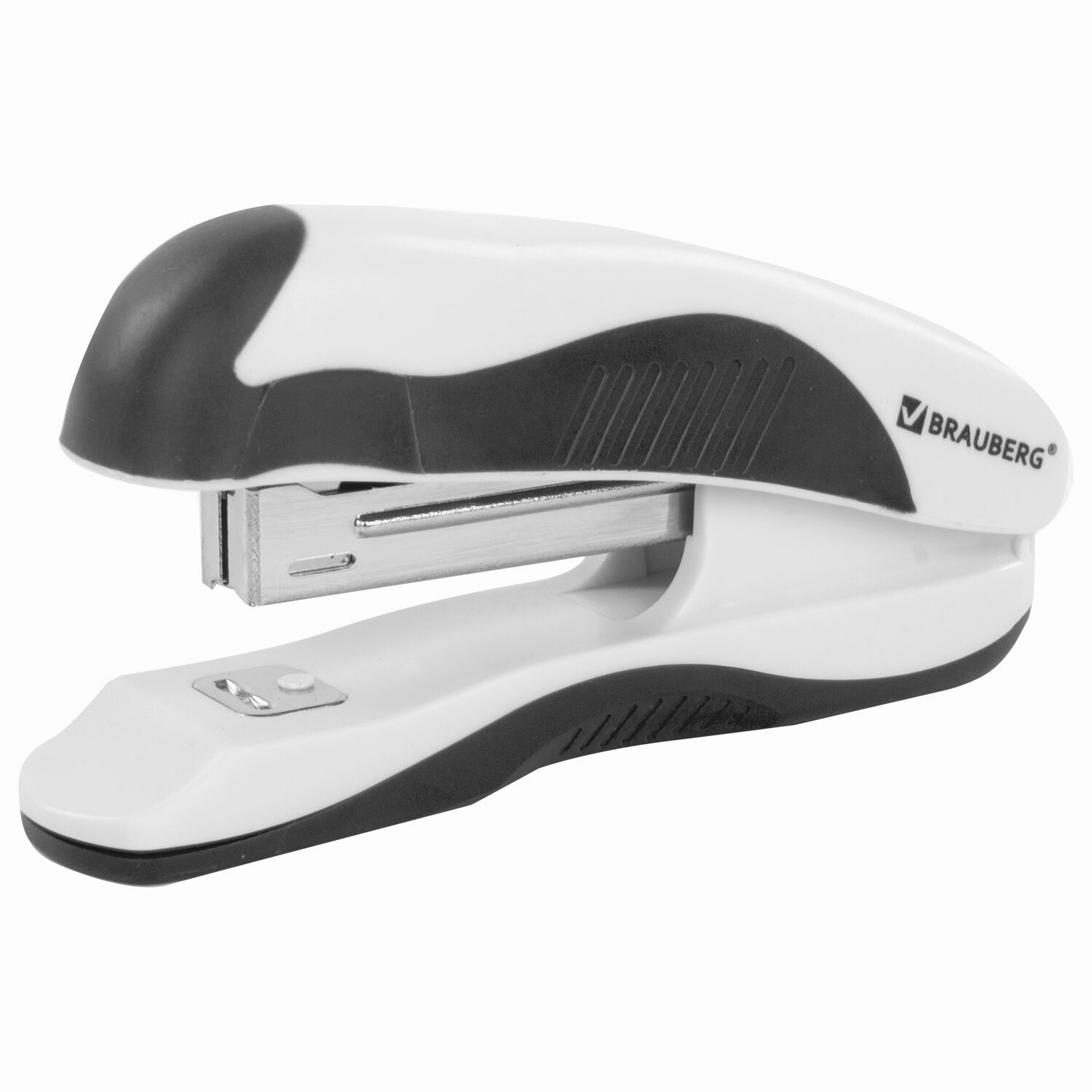 

Степлер №10 Brauberg JET PRO, до 12 листов, эргономичный, бело-черный, 228583, Белый, 376