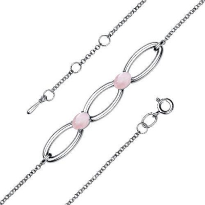 

Браслет с 2 кварцами из серебра 17 см Алкор серебро 05-2216_00РК-00, 05-2216_00РК-00