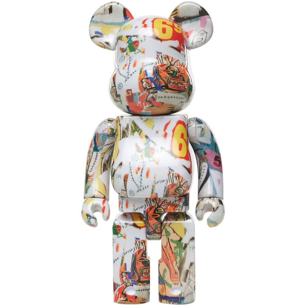 Фигурка Medicom Toy Bearbrick Andy Warhol x Jean-Michel Basquiat 1000%