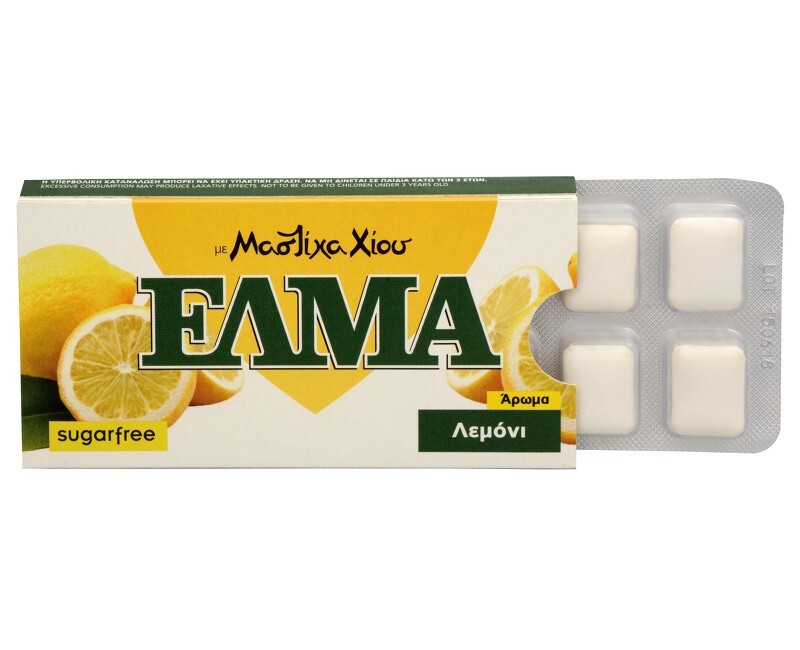 Жевательная резинка ELMA Лимон без сахара 1 блистер, 100 г