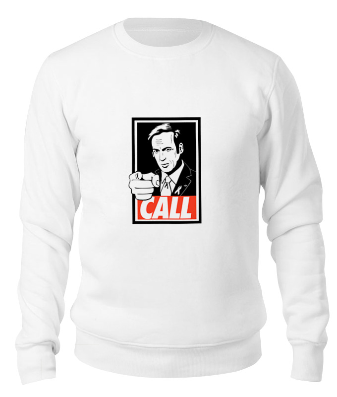 

Свитшот унисекс Printio Better call saul белый XL, Better call saul