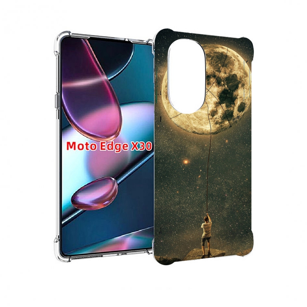 

Чехол MyPads Луна-светит для Motorola Moto Edge X30, Прозрачный, Tocco