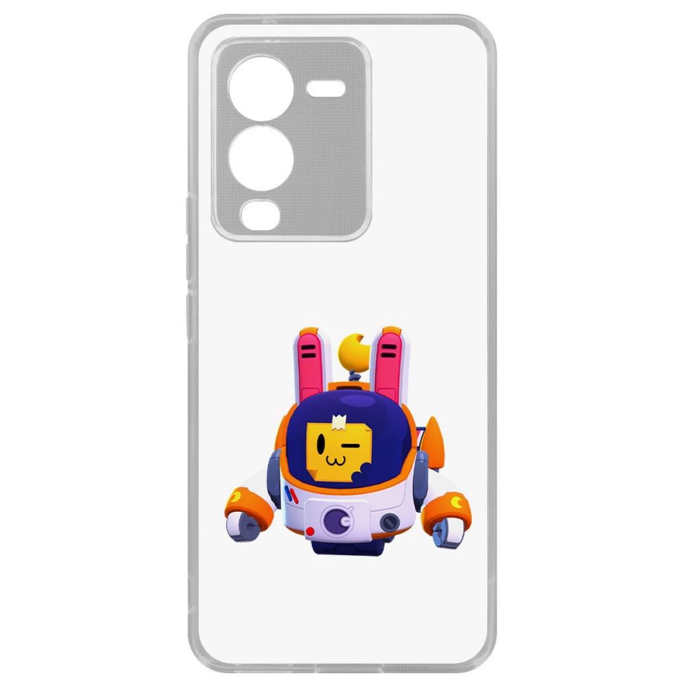 

Чехол-накладка Кейс Brawl Stars-Лунный Спраут для Vivo V25 Pro, Прозрачный