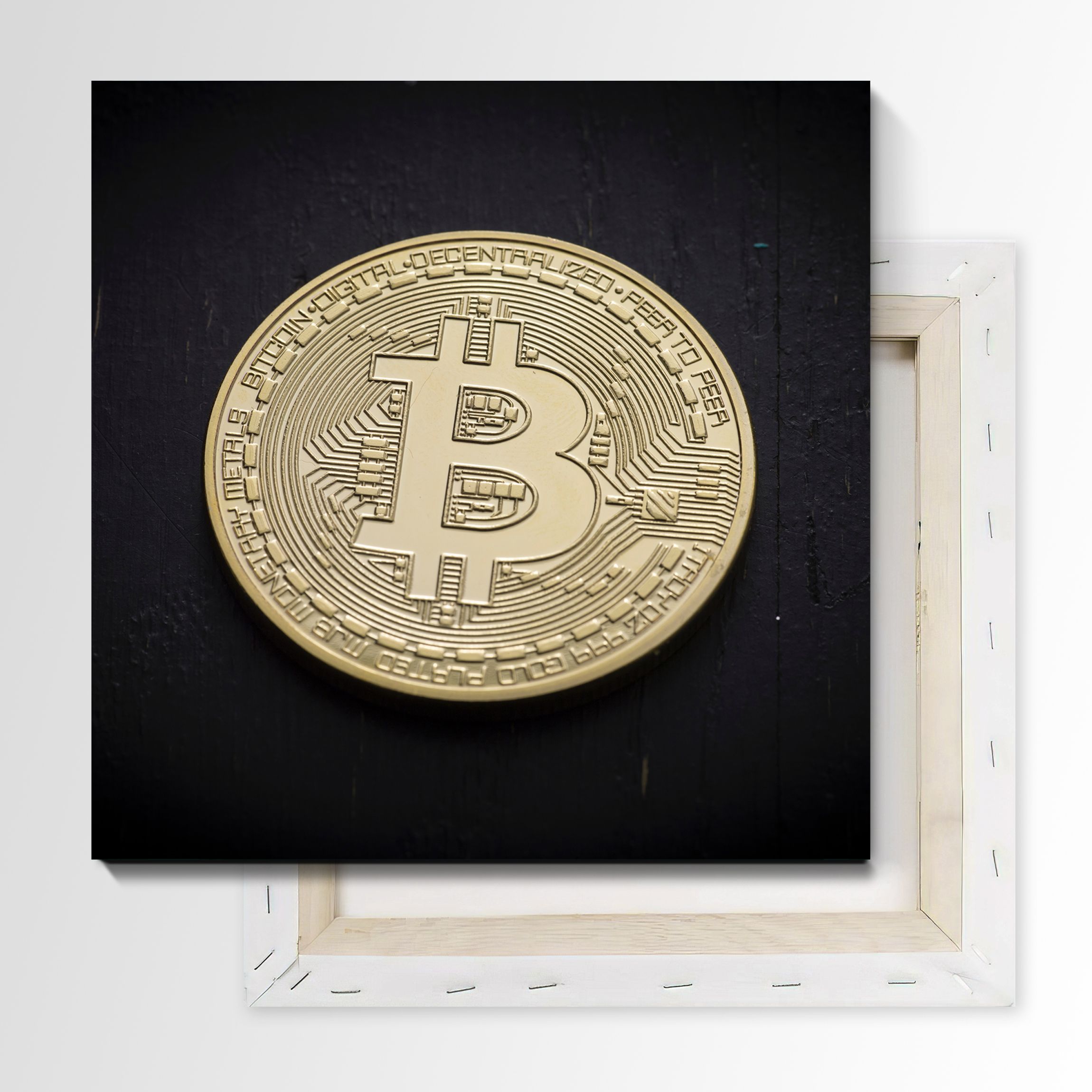 

Картина Монета биткоин 50х50 см на холсте 671657701, 671657701
