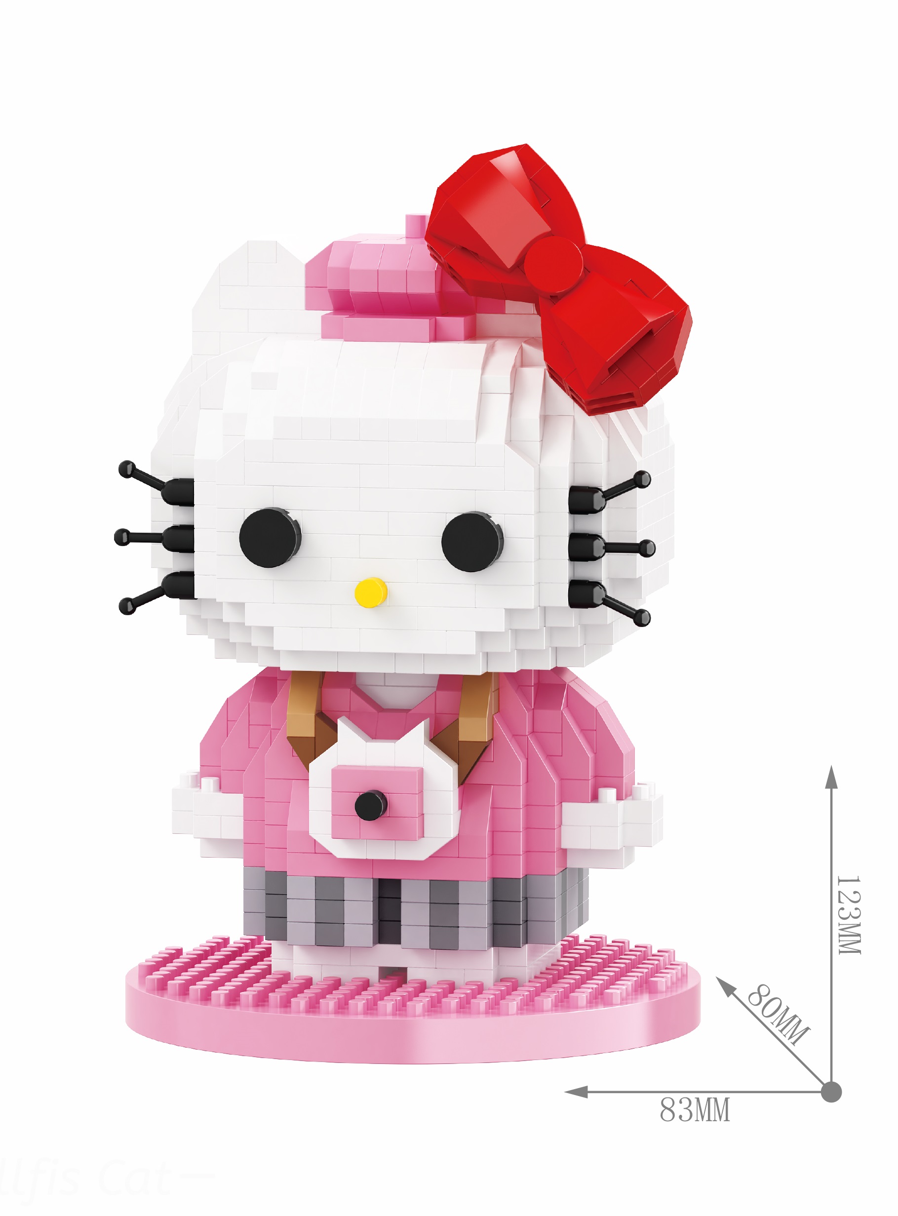 

Конструктор 3D из миниблоков Balody LP Hello Kitty Котенок-фотограф 780 эл BA210545, BA210545