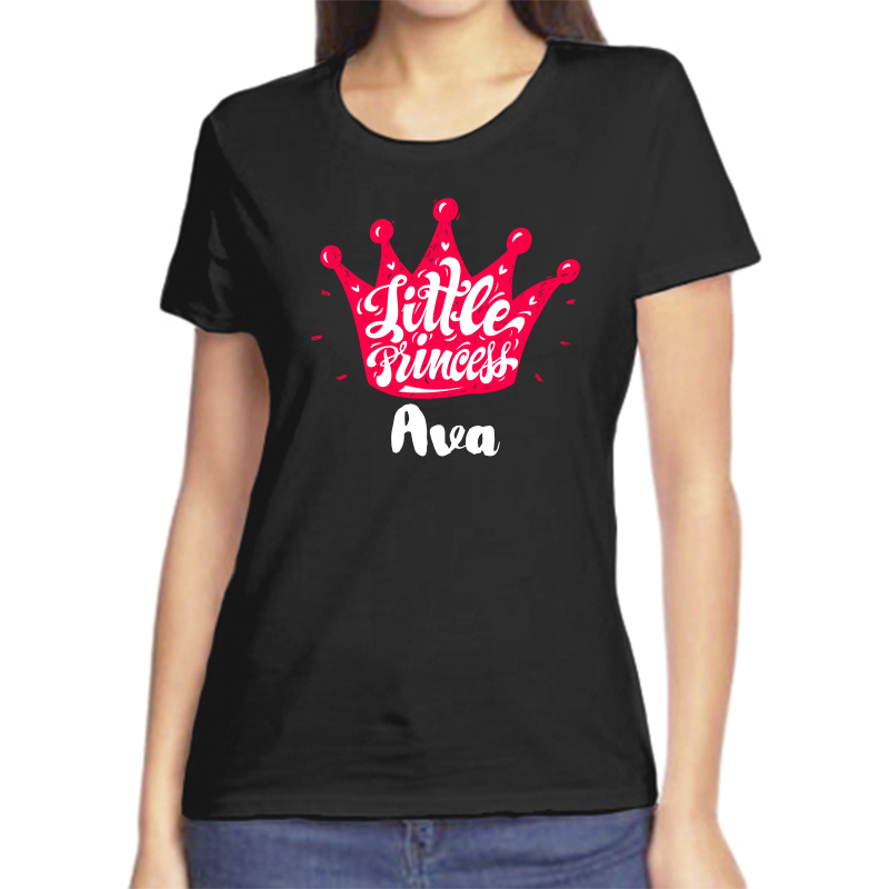 

Футболка женская черная 50 р-р little princess ава, Черный, fzh_little_princess_ava