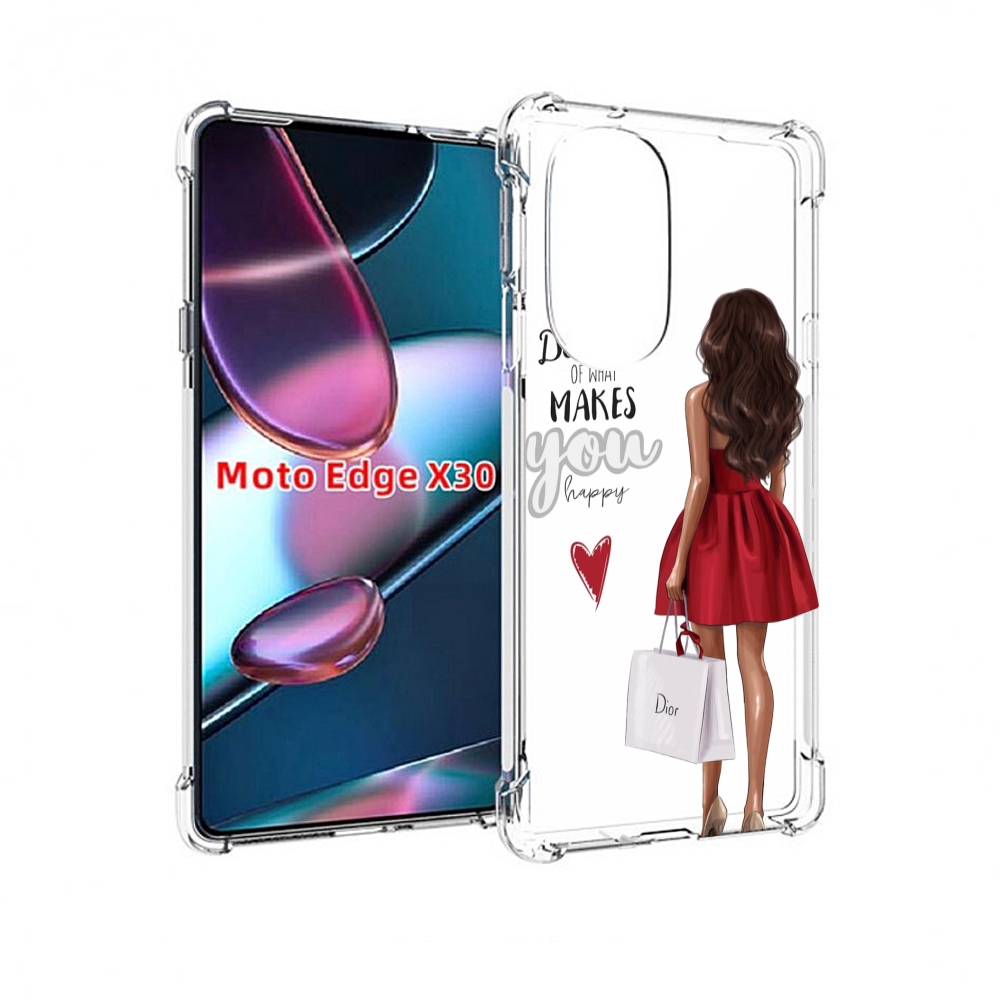 

Чехол MyPads Маленькие-радости женский для Motorola Moto Edge X30, Прозрачный, Tocco