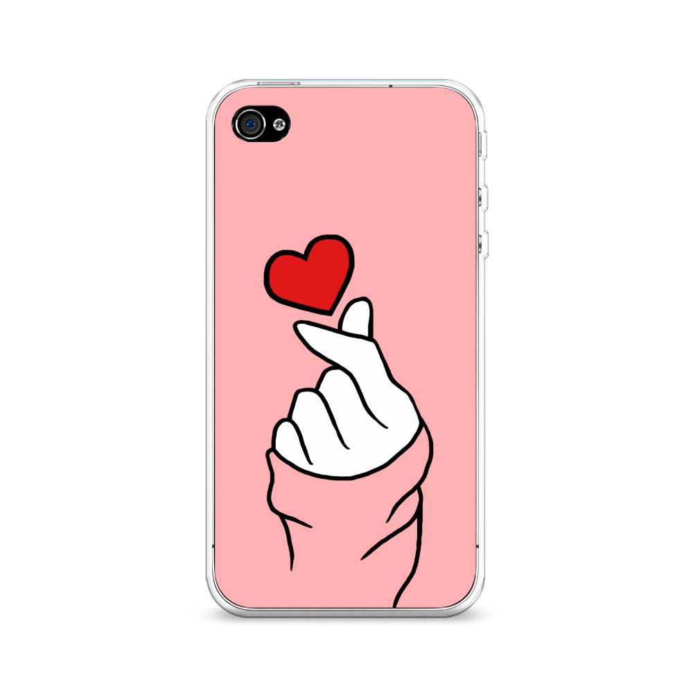

Чехол Awog на Apple iPhone 4 / Айфон 4 "Милое сердечко", Разноцветный, 10150-7
