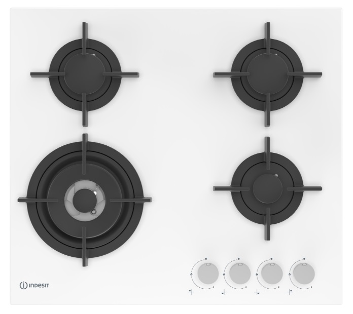 Встраиваемая варочная панель газовая Indesit INGT 62 IC/WH белый встраиваемая варочная панель газовая weissgauff hgg 451 web белый