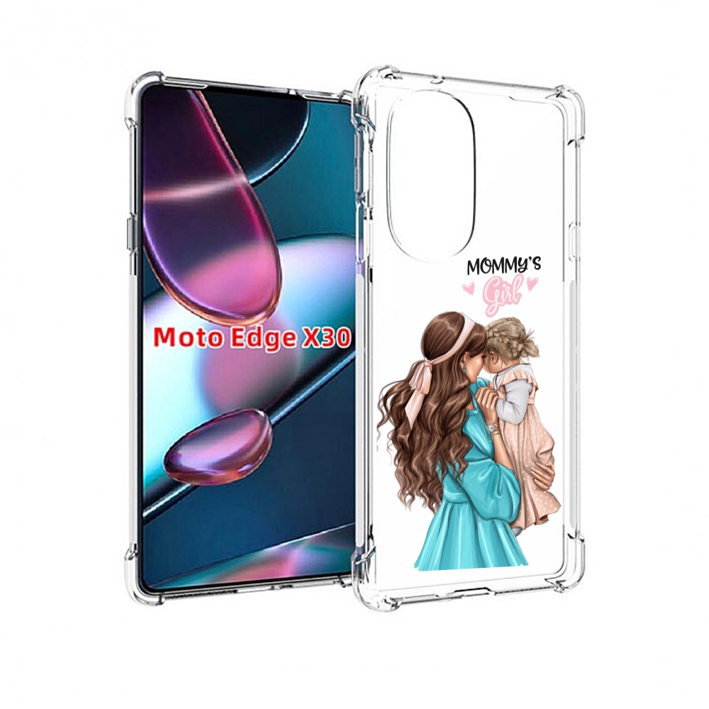 

Чехол MyPads Мама-девочки женский для Motorola Moto Edge X30, Прозрачный, Tocco