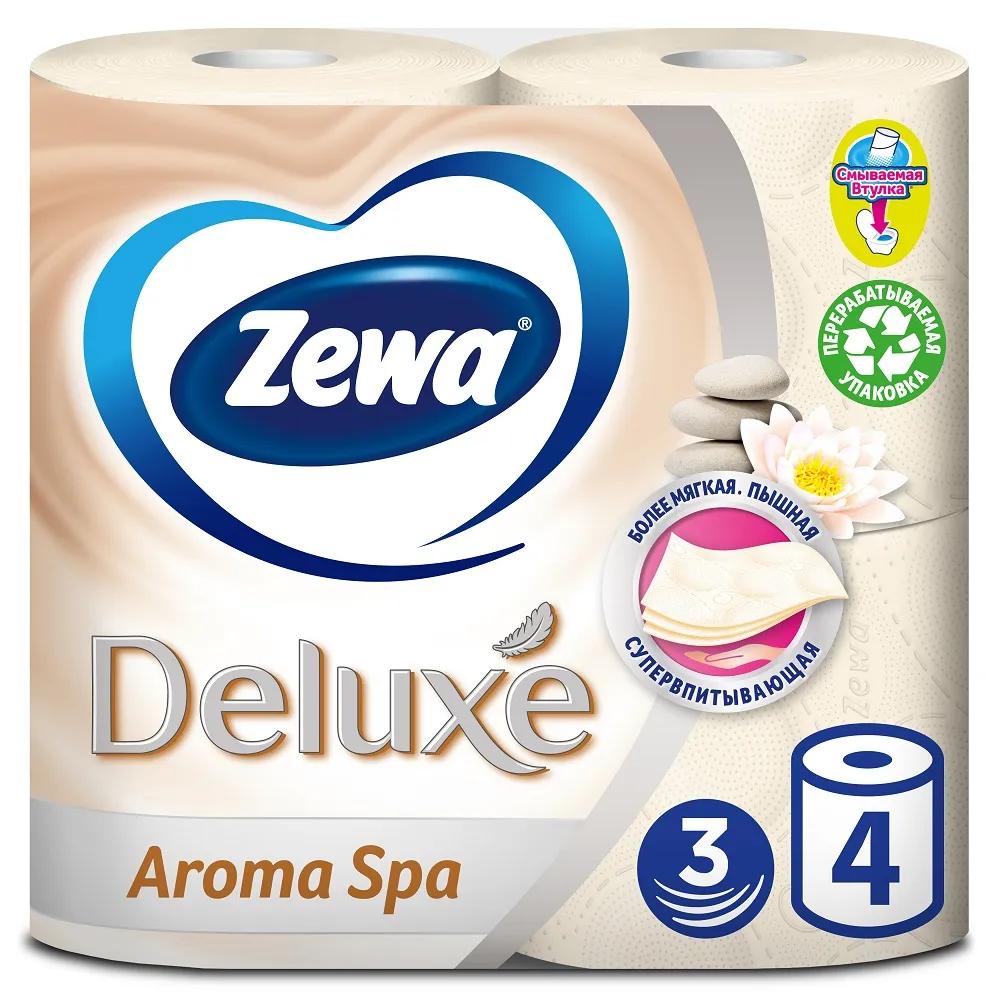 фото Туалетная бумага zewa deluxe aroma spa, 3 слоя, 4 рулона