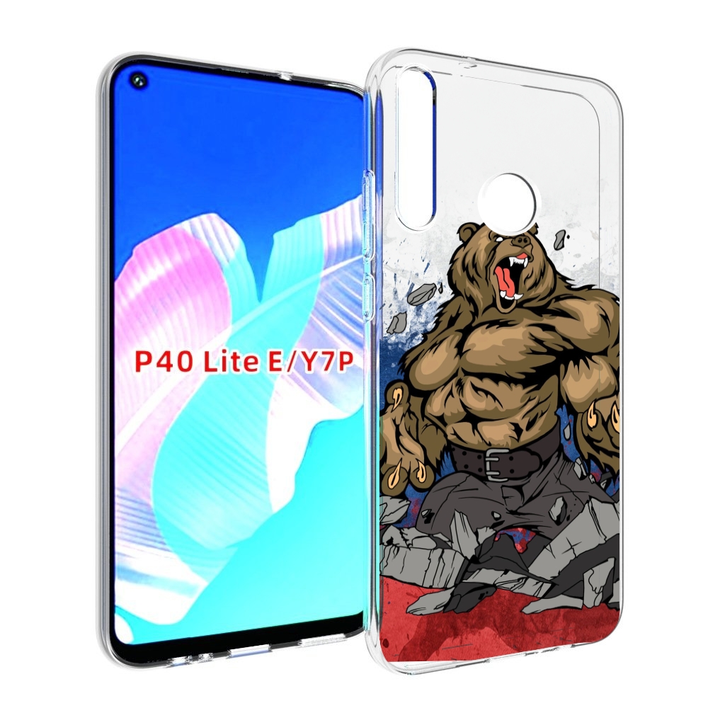 

Чехол бампер MyPads медведь защитник родины для Huawei P40 Lite, Прозрачный, Tocco