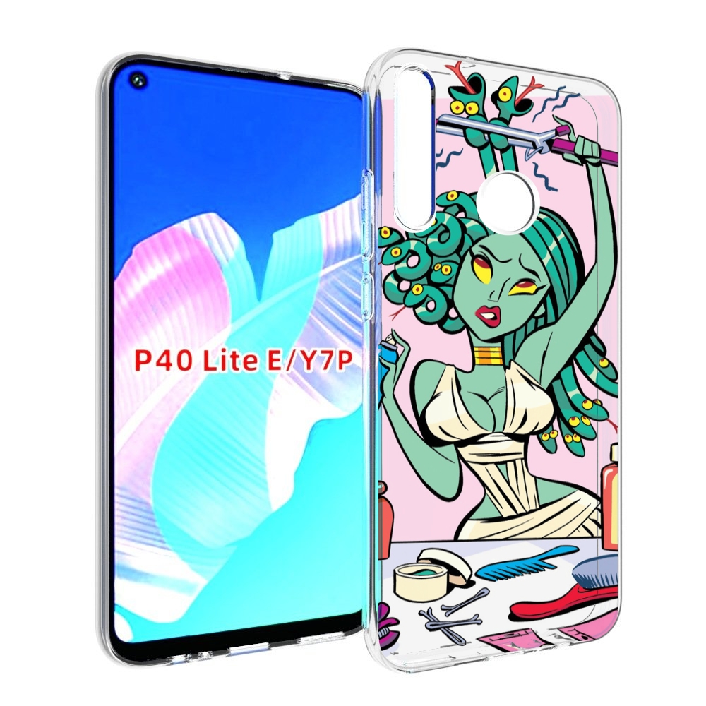 

Чехол бампер MyPads медуза расчесывается женский для Huawei P40, Прозрачный, Tocco