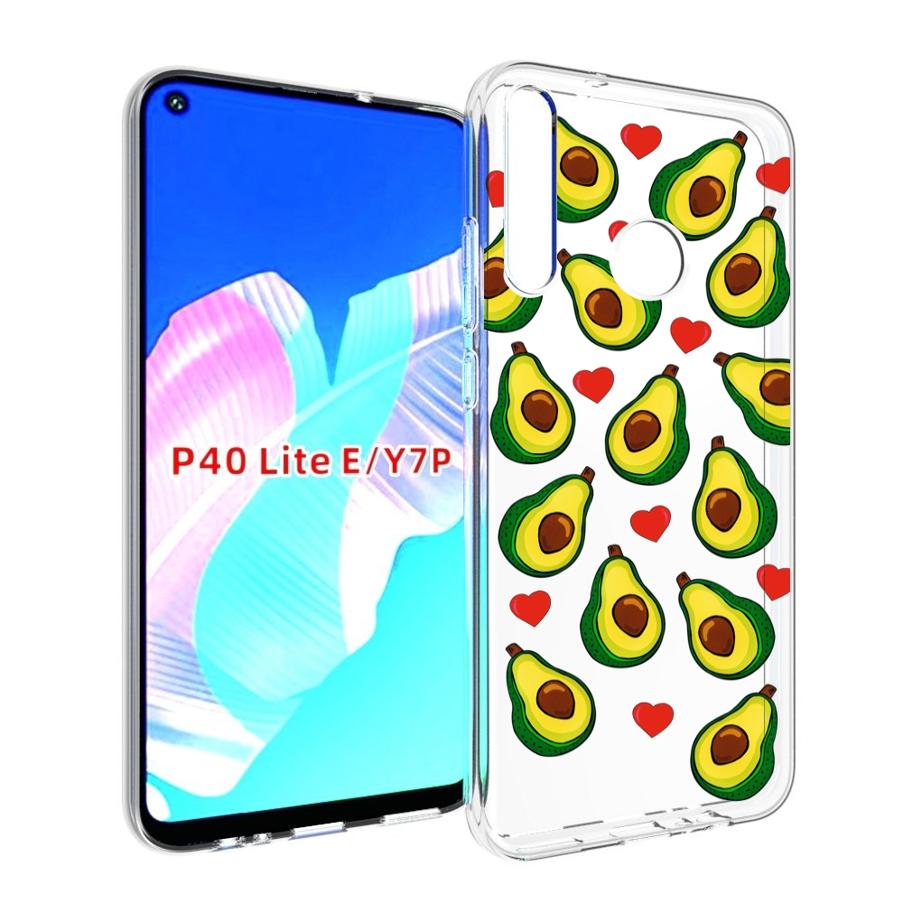

Чехол бампер MyPads миленькие-авокадо для Huawei P40 Lite E, Прозрачный, Tocco
